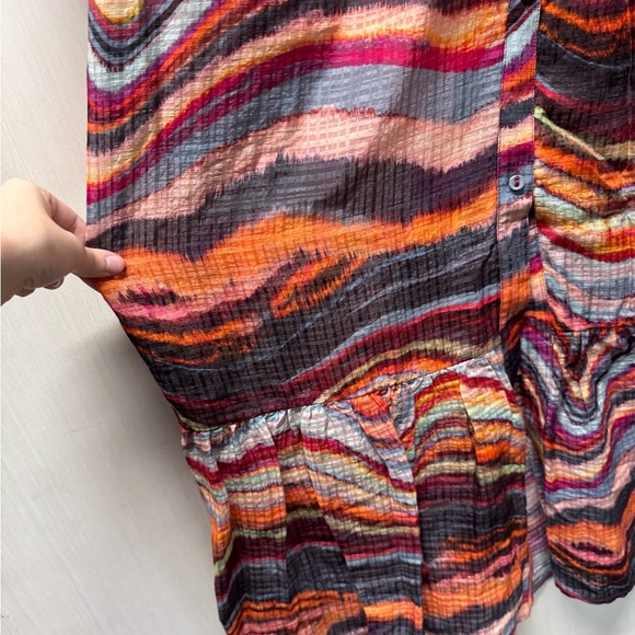 Marie Oliver Hannon Ammolite Stripe Maxi Dress. Size 6 - Picture 8 of 9